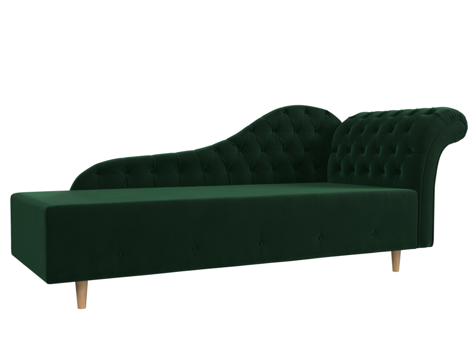 Кушетка диван, Кушетка Камерон правая, велюр 