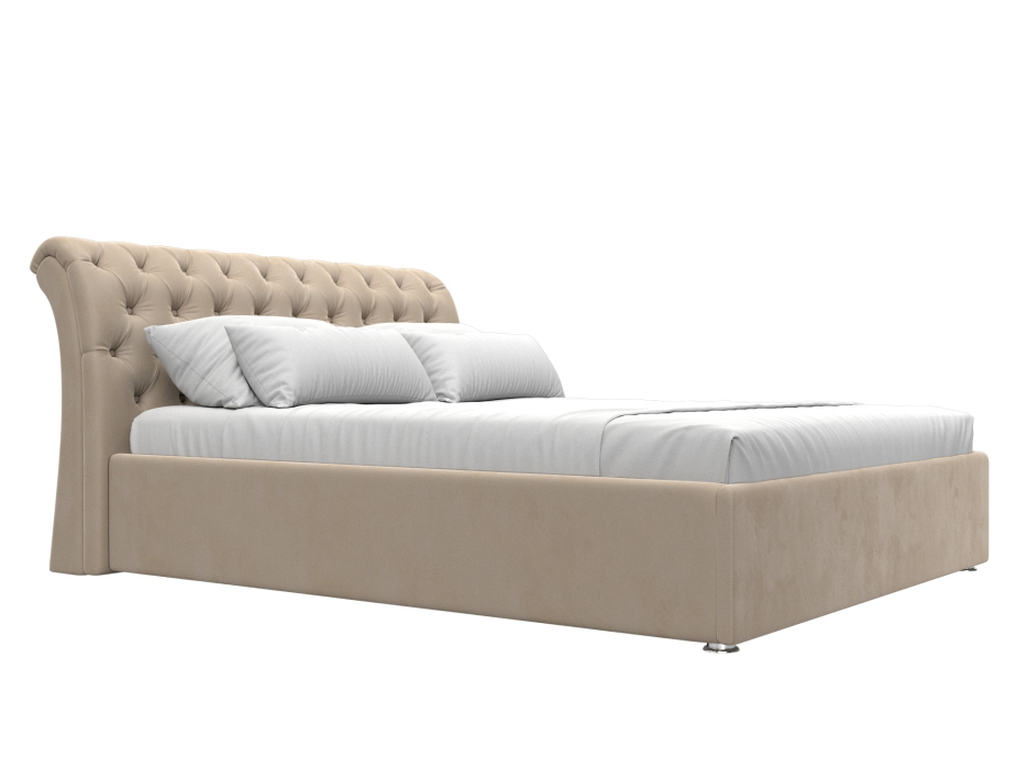 Мягкая кровать, Кровать интерьерная Сицилия 160, велюр