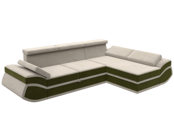 Диван угловой Лига-032 правый угол, микровельвет