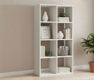 Стеллаж 66х31х130 см Теви с 8 ячейками