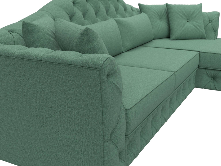 Диваны угловые в гостиную, Диван угловой Артис правый угол, рогожка Амур