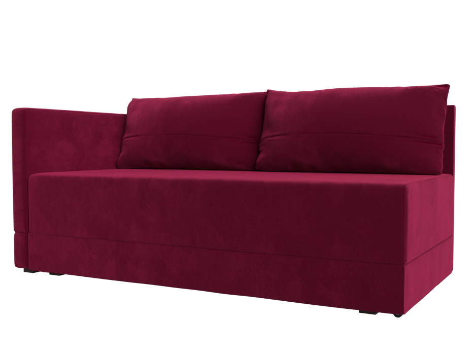 Кушетка диван, Кушетка Никас левая, микровельвет