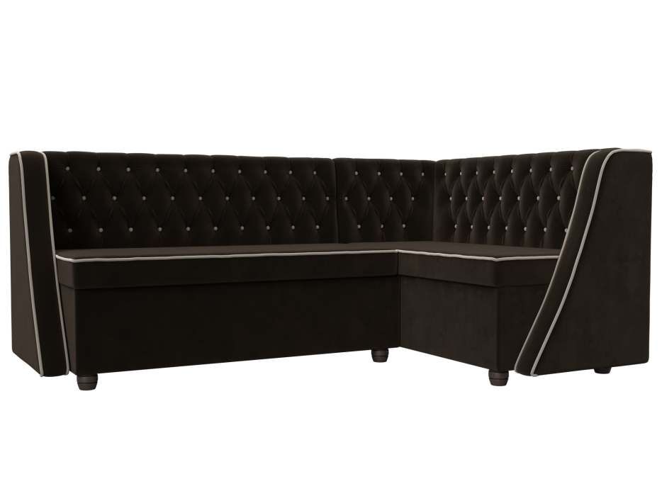 Диваны угловые кухонные, Кухонный угловой диван Лофт правый угол, микровельвет