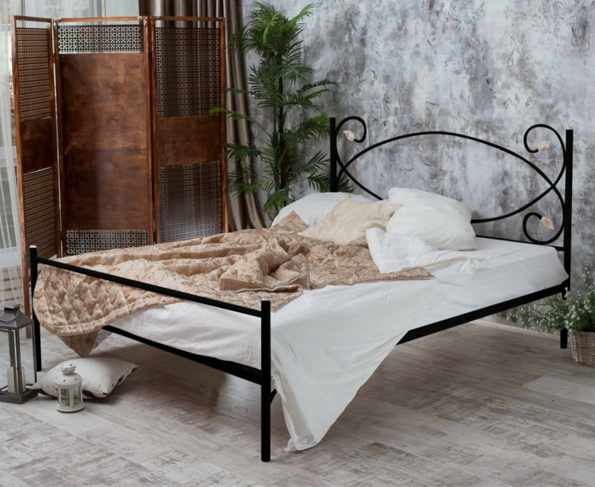 Двуспальные, Кованая кровать Виктория 1.6 с одной спинкой