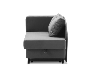 Кушетка ИБИ, еврокнижка, левый угол, велюр