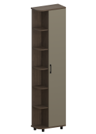 Шкафы одностворчатые, Модульная система Грейс Шкаф ШК-5025  Гикори Джексон Темный