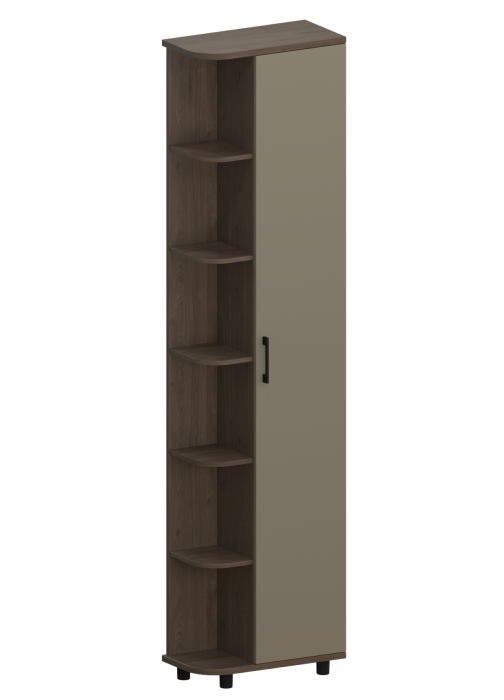 Шкафы одностворчатые, Модульная система Грейс Шкаф ШК-5025  Гикори Джексон Темный