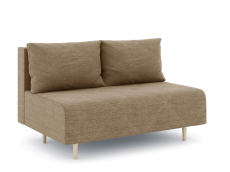 Дизайнерские диваны для гостиной, Диван прямой нераскладной Милли мини 2-х  местный без подлокотников, рогожка Люкс