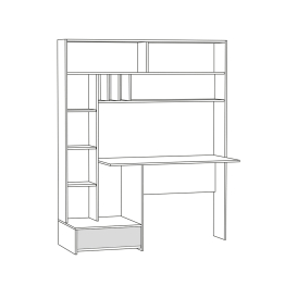 Лайт 03.243 Стол письменный 