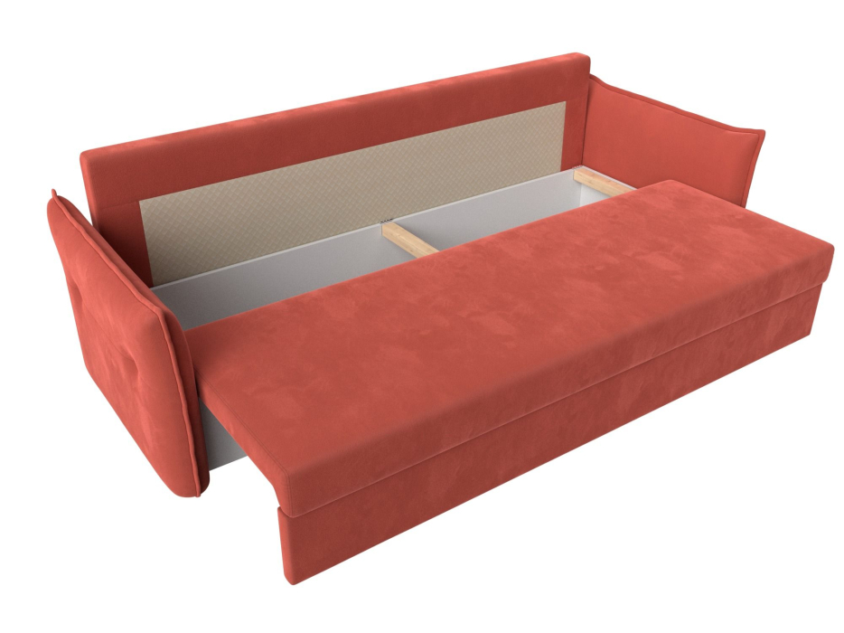 Диваны еврокнижки, Прямой диван Лига-004, Микровельвет