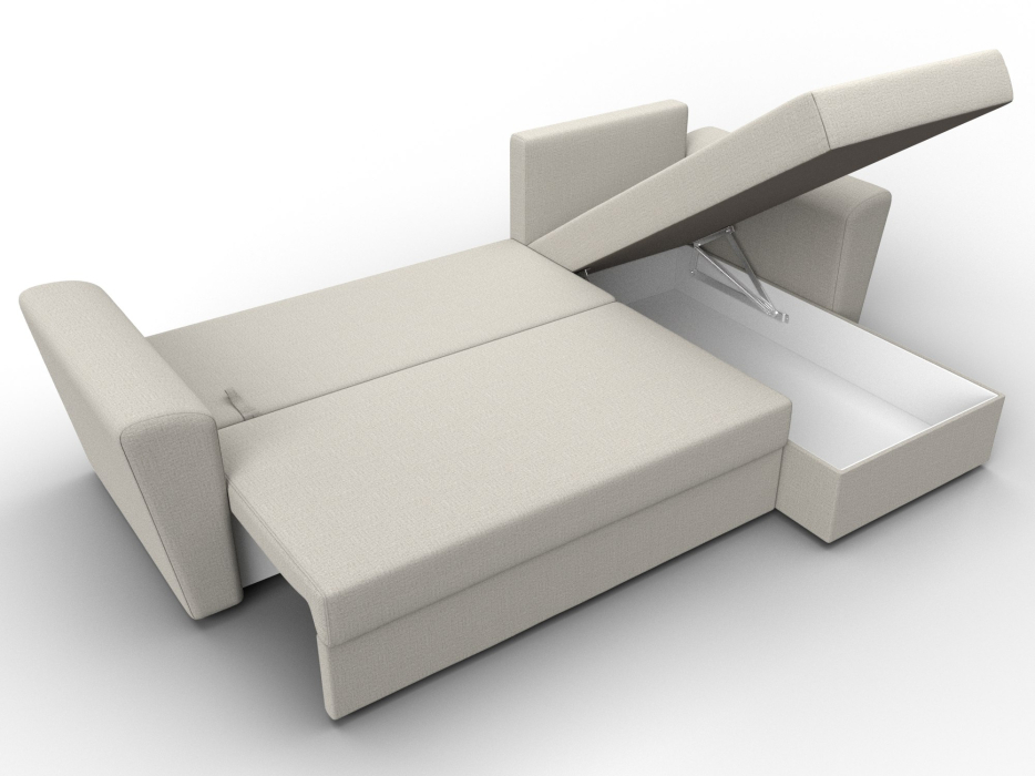 Диваны угловые в гостиную, Угловой диван Амстердам Лайт правый угол, рогожка Амур