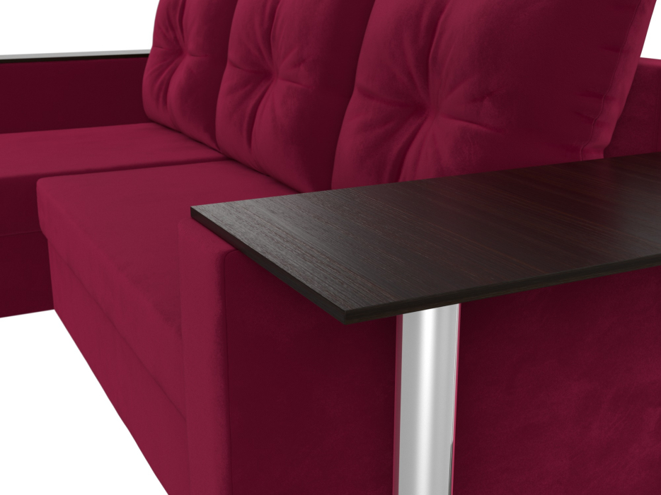 Диваны угловые в гостиную, Угловой диван Атланта левый угол, микровельвет