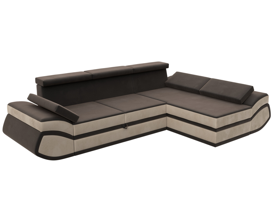 Диваны угловые в гостиную, Диван угловой Лига-032 правый угол, велюр