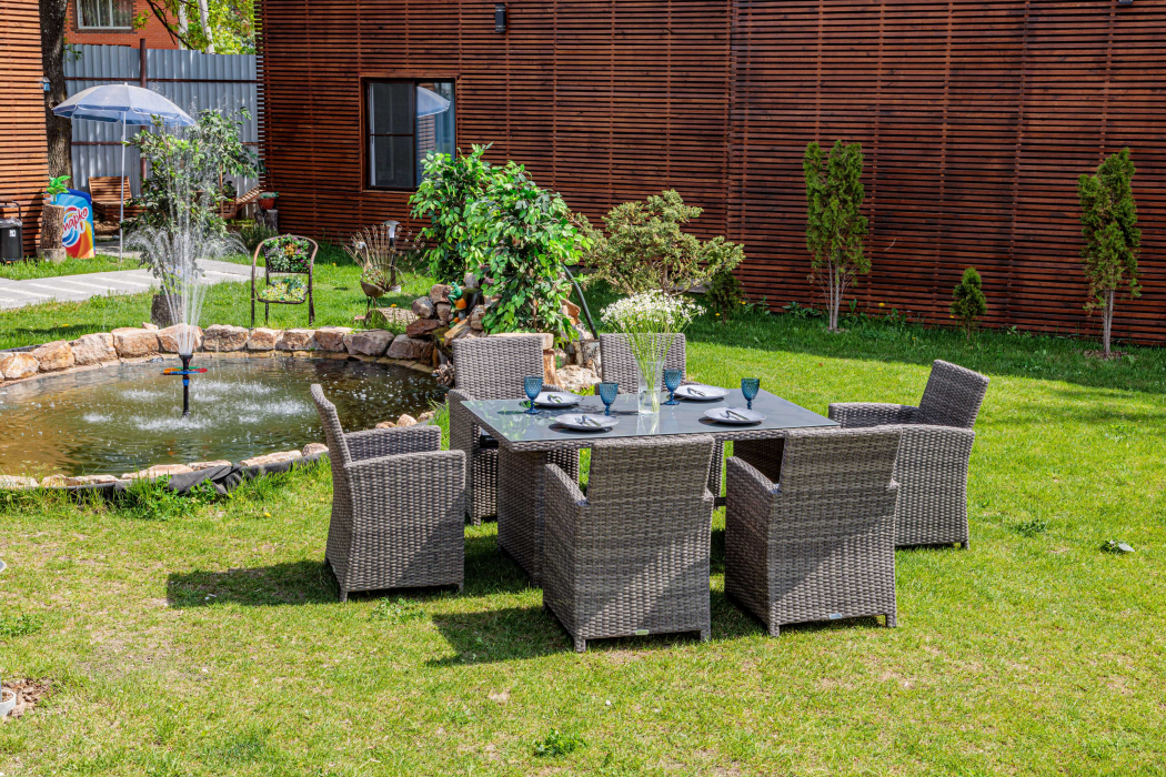 Комплекты мебели, Обеденный комплект FIONA из искусственного ротанга