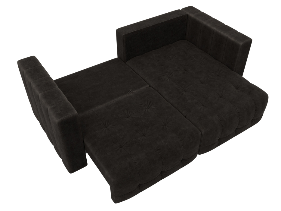 Диваны еврокнижки, Диван угловой Лига-052 НПБ угол универсальный, велюр BRUT