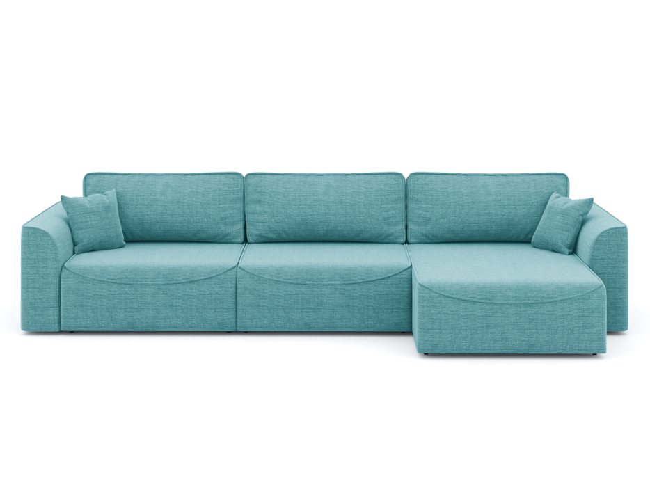 Диваны угловые в гостиную, Диван-кровать угловой Рафаэль 3 секции еврокнижка НПБ, рогожка