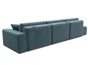 Диван прямой Лига-036 Модерн Лонг подлокотник справа, велюр