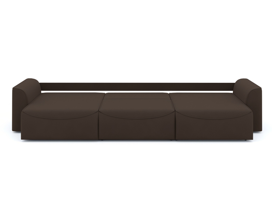 Диваны угловые в гостиную, Диван-кровать П-образный Рафаэль еврокнижка НПБ, велюр