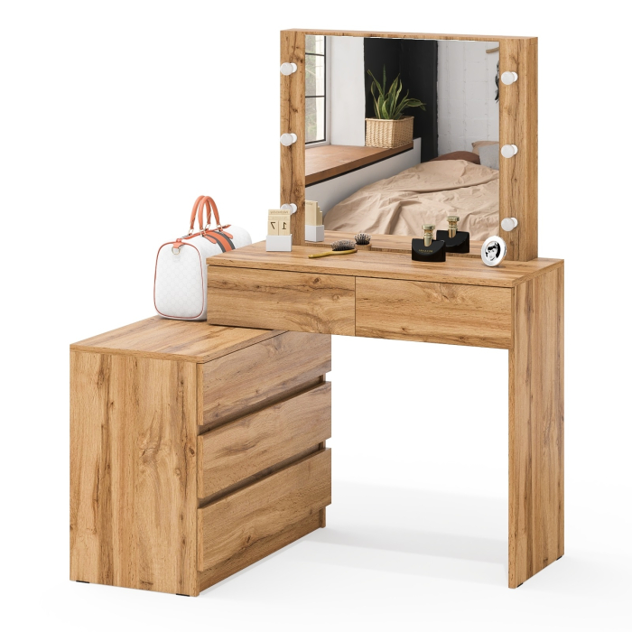 С зеркалом, Туалетный столик с подсветкой 110