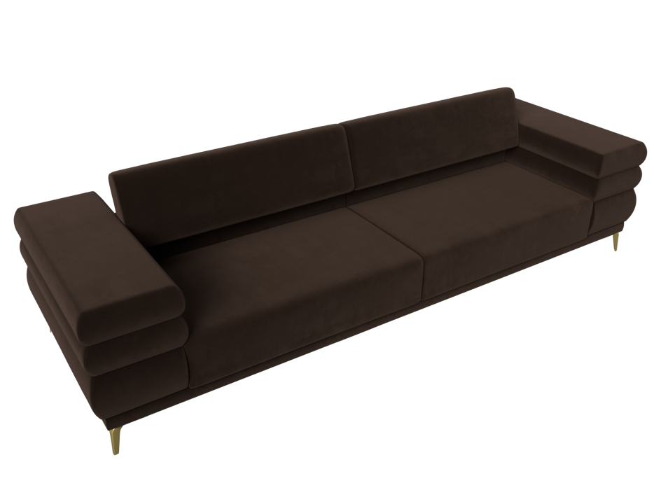 Дизайнерские диваны для гостиной, Прямой диван Лига-021, микровельвет