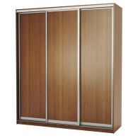 Шкафы-купе, Шкаф-купе 3-х дв. Премиум с полками и со штангами 180х60х220