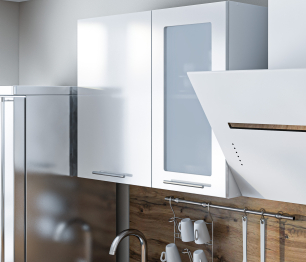 Кухонный гарнитур Регина Белый/Анна МДФ Белый глянец 1,8 м