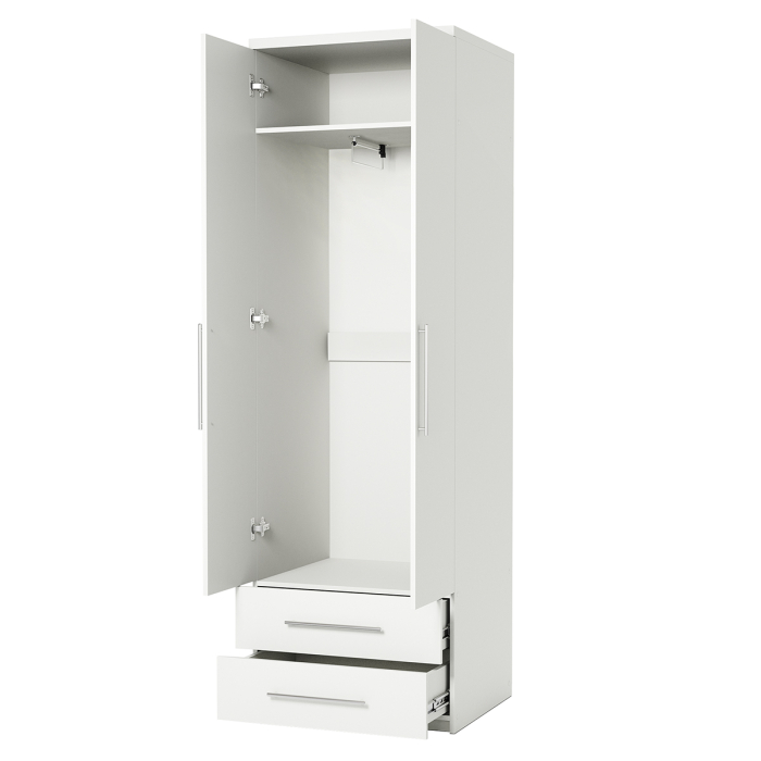 Для одежды, Шкаф для одежды с ящиками Комфорт МШЯ-21 100х45 с зеркалами