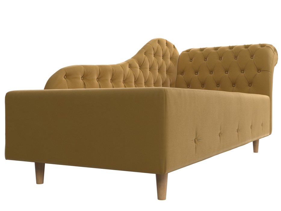 Кушетка диван, Кушетка Камерон правая, микровельвет