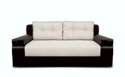 Диван-кровать еврокнижка, Амстердам мини 150, рогожка/экокожа