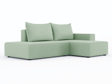 Диваны угловые в гостиную, Диван-кровать угловой Кензо еврокнижка, велюр