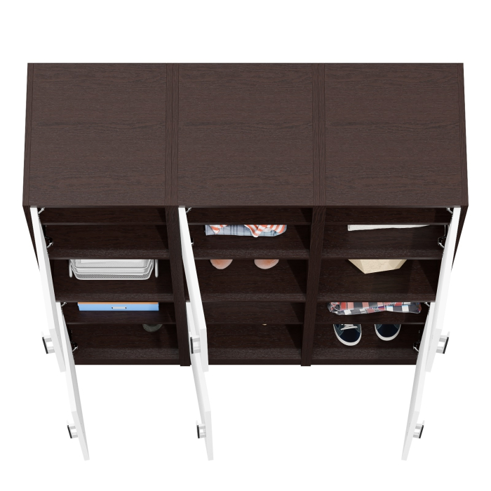 Шкафы двухстворчатые, Набор из трёх пеналов с нишей СК-9