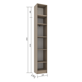 Прихожая Голд Бостон пенал  с антресолью