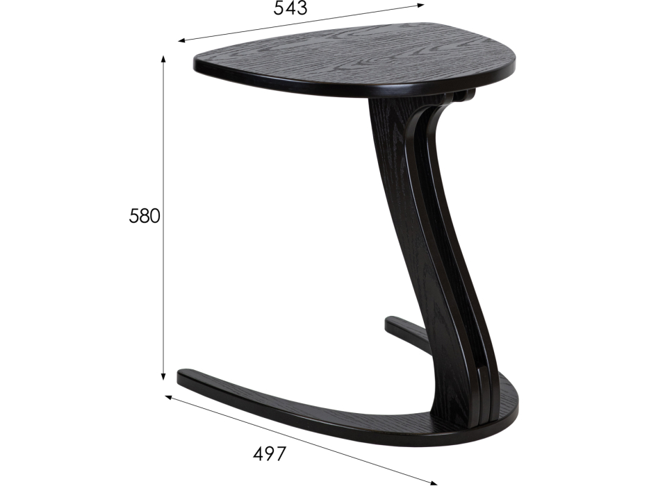 Журнальные столики, Стол придиванный Мебелик Рио 6
