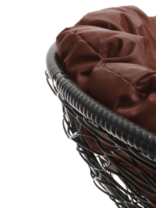 Диваны, Диван МАМАСАН с ротангом чёрный