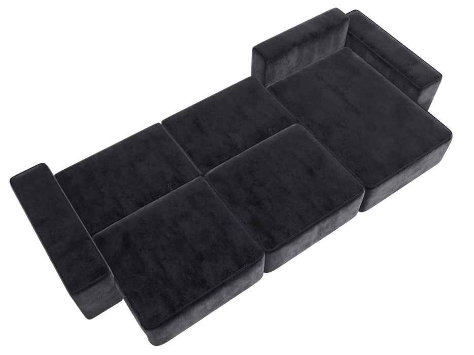 Диваны угловые в гостиную, Диван угловой Лига-074 угол универсальный, велюр TOWER