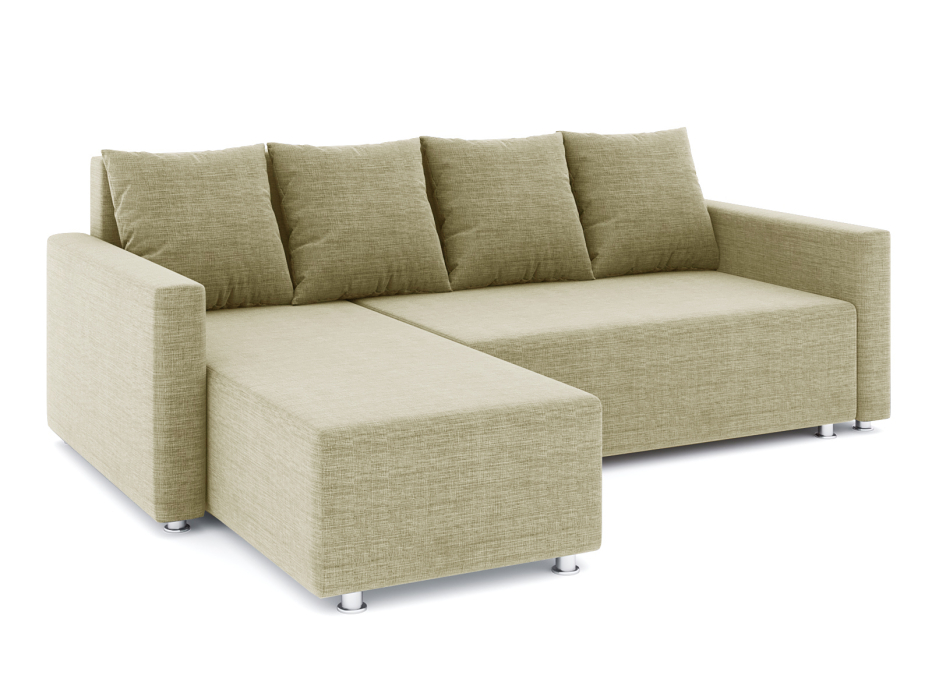 Диваны угловые в гостиную, Диван-кровать угловой Челси еврокнижка, рогожка