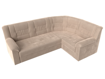 Угловой диван Карелия правый, велюр