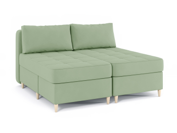 Диван-кровать угловой Оливер 2 еврокнижка-трансформер, велюр