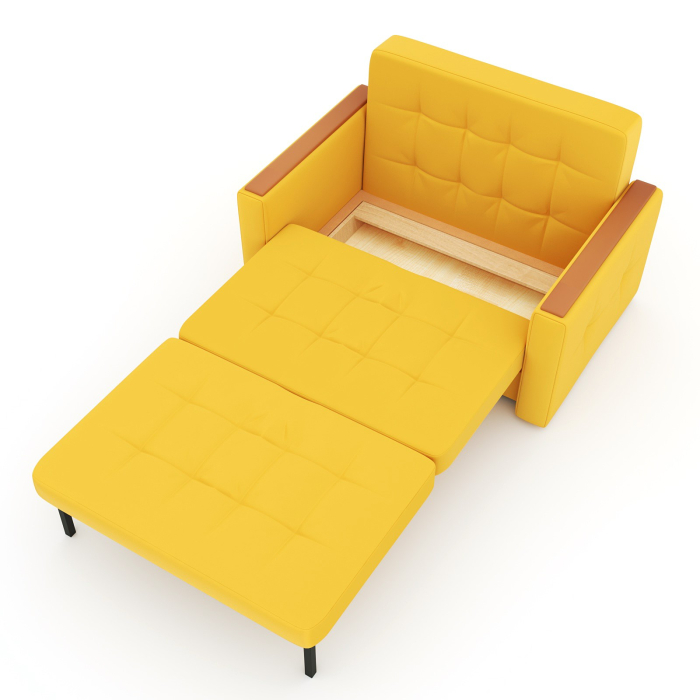 Диваны с ящиком для белья, Диван-кровать Этро Вуд, велюр, 120