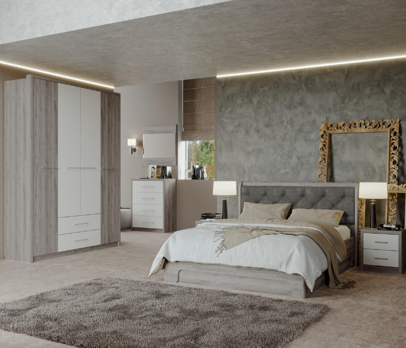 Спальные гарнитуры, Модульная спальня Луна (композиция 1)