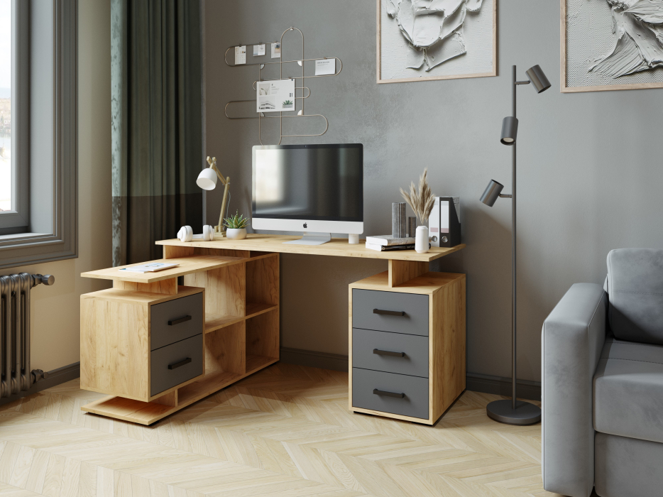 Угловые компьютерные столы, Компьютерный стол угловой СКМУ-3