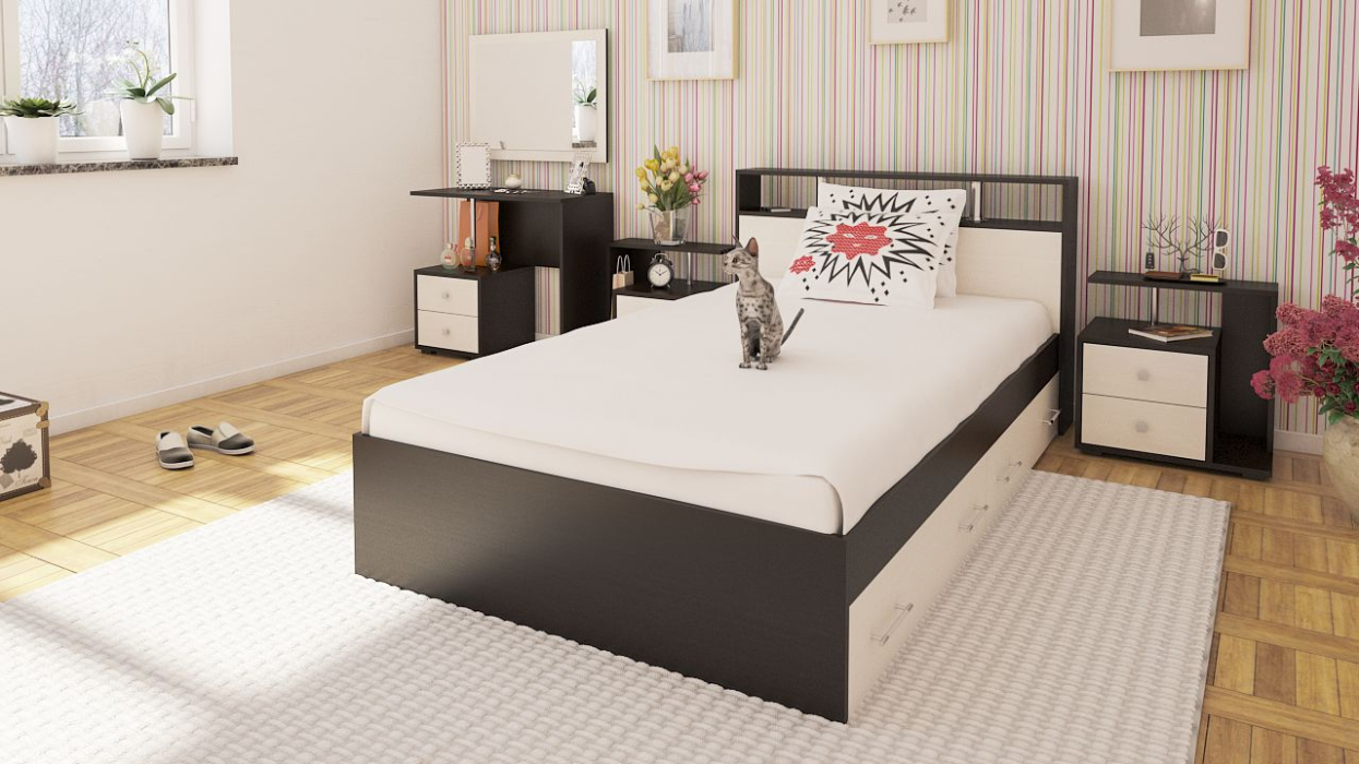 Спальные гарнитуры, Спальный гарнитур Камелия №13