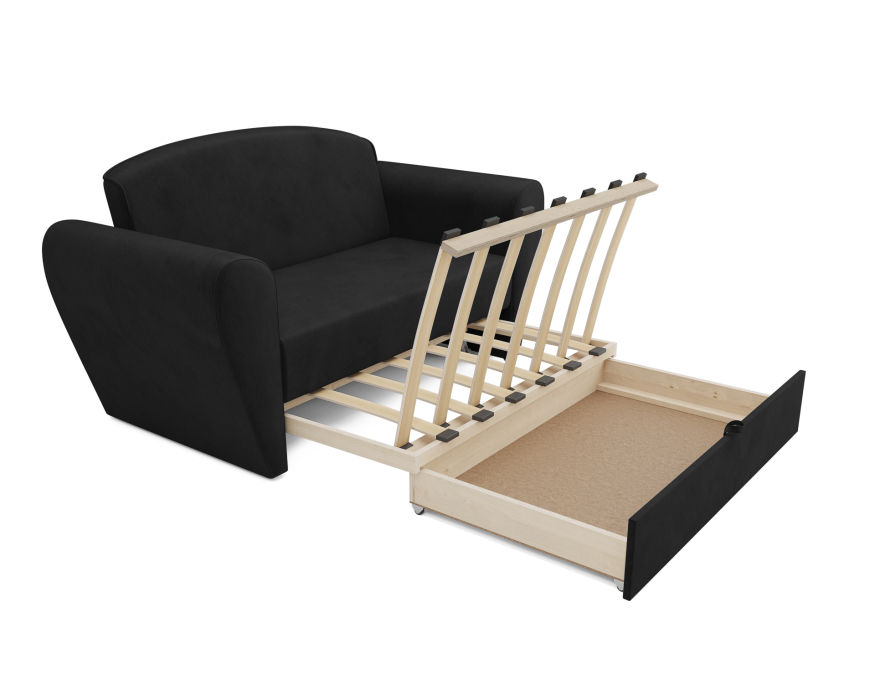 Диваны кровати со спальным местом, Диван прямой выкатной Квартет (Велюр)