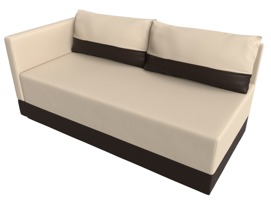 Кушетка диван, Кушетка Никас левая, экокожа