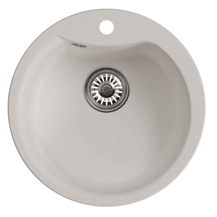 Кухонные мойки, Мойкa ML-GM12 круглая, 480мм (глуб. чаши 210) NEW*