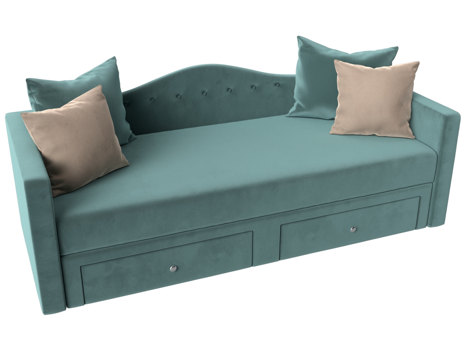 Детские диваны, Детский прямой диван Дориан, Велюр