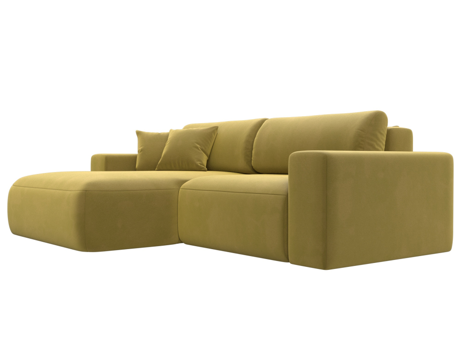 Диваны угловые в гостиную, Диван угловой Лига-036 Классик левый угол, микровельвет