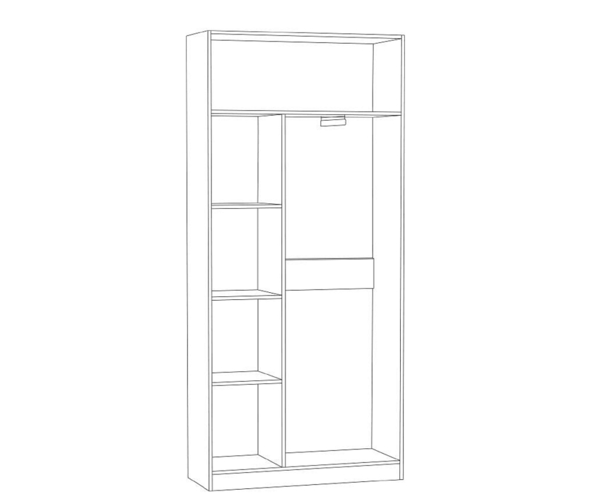 Шкафы двухстворчатые, Шкаф для одежды Ливерпуль