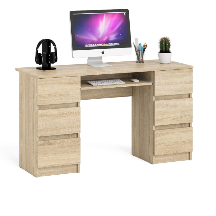 Детские столы, Компьютерный стол с двумя тумбами Мори МС-2