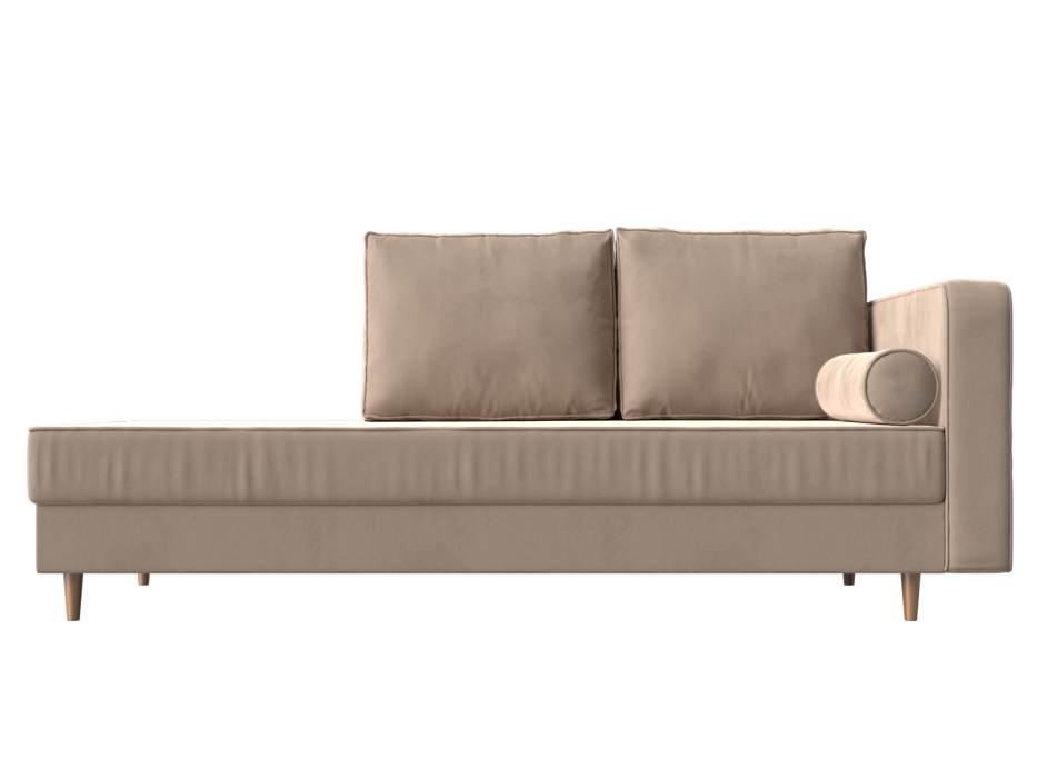 Кушетка кровать, Кушетка Прайм, велюр, правый угол